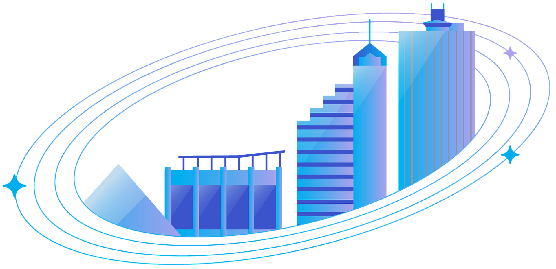 Orion illustration skyline